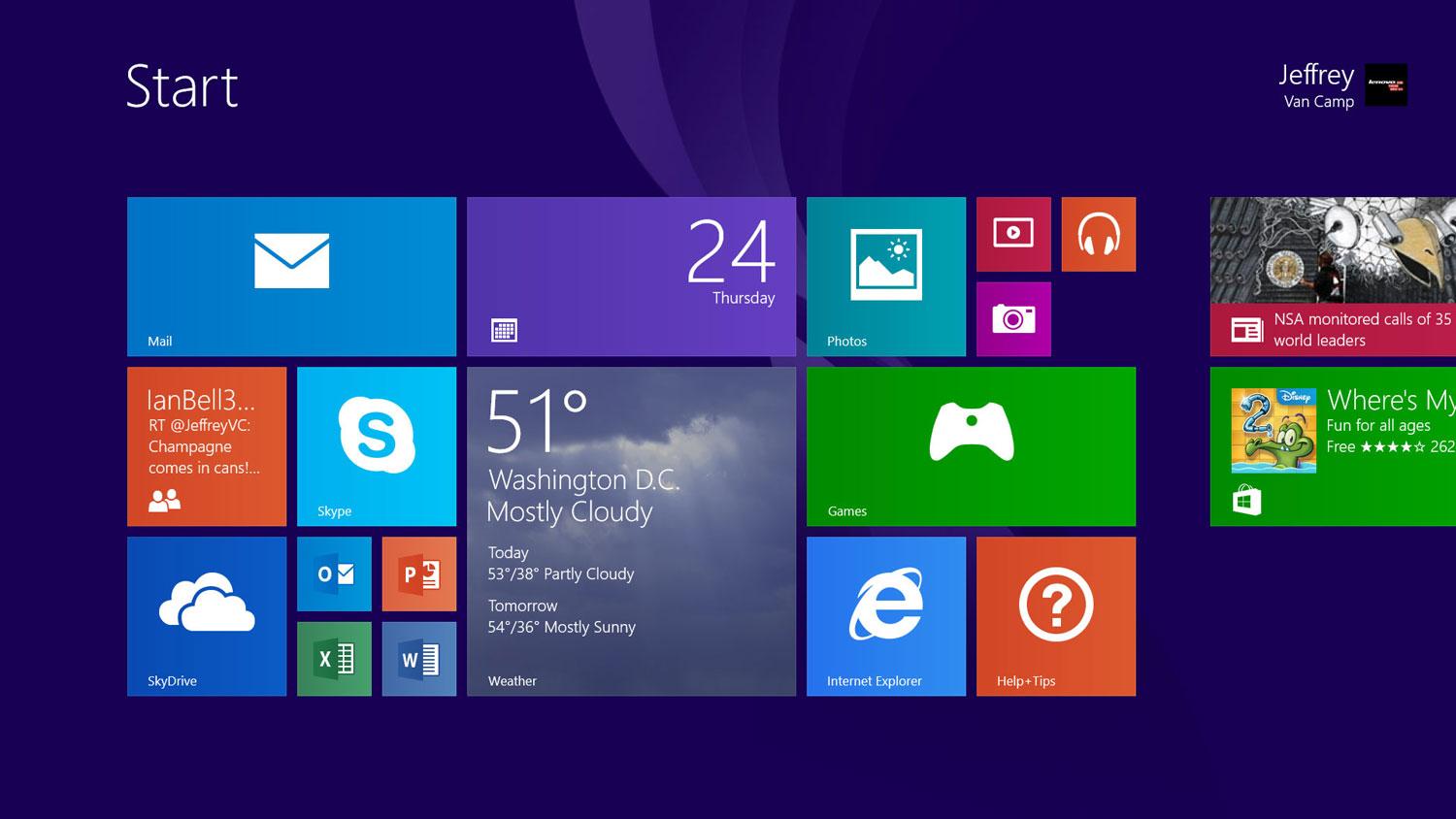 Screenshot Microsoft